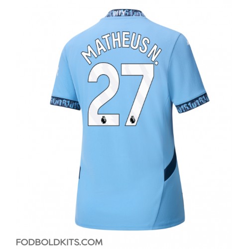 Manchester City Matheus Nunes #27 Hjemmebanetrøje Dame 2024-25 Kortærmet